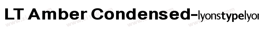 LT Amber Condensed字体转换